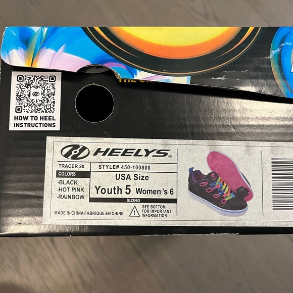 Heeley’s girls shoes on wheels sz 5Y brand new in box - Picture 6 of 7
